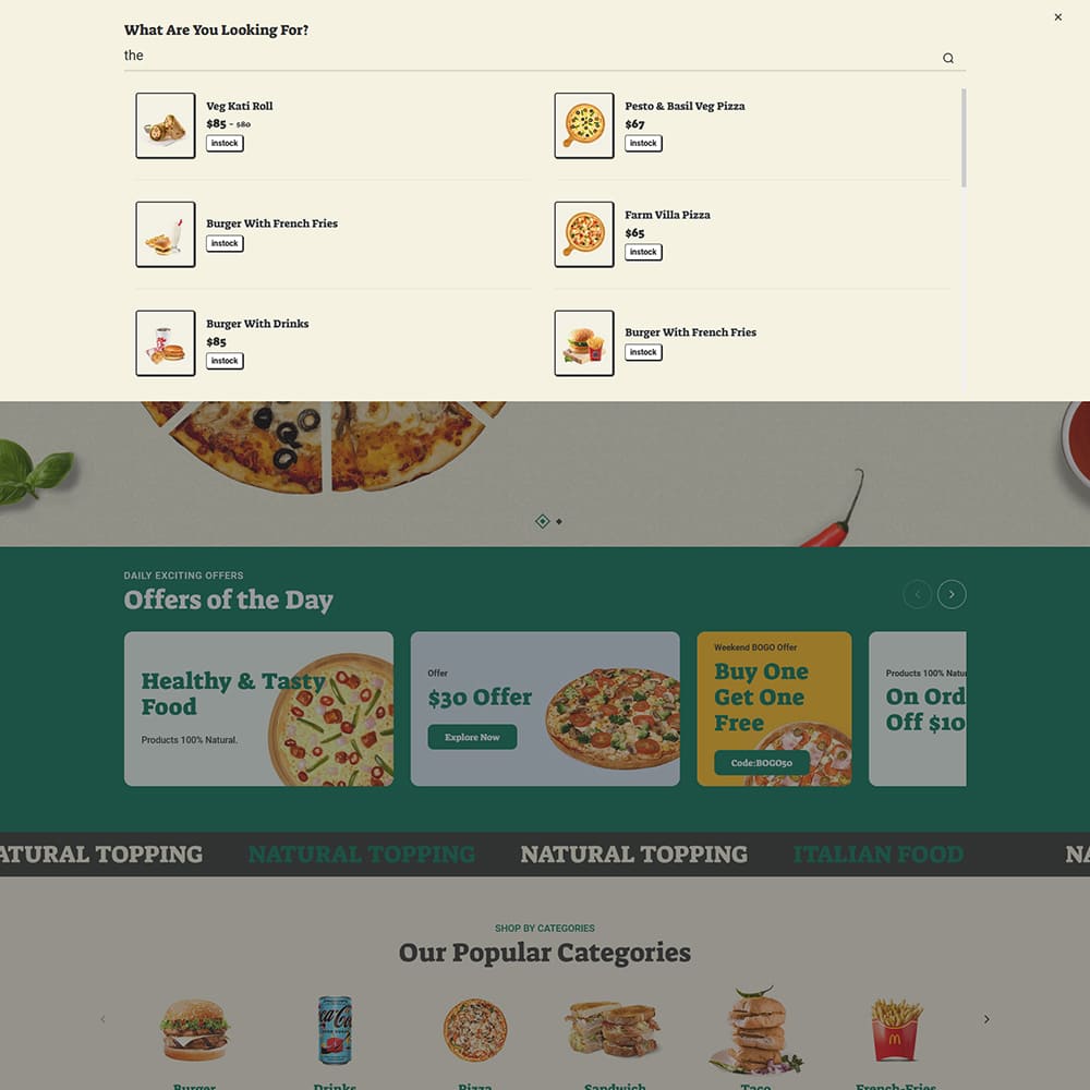PizzaHey - Pizza, Fast Food & Restaurants - WooCommerce Theme
