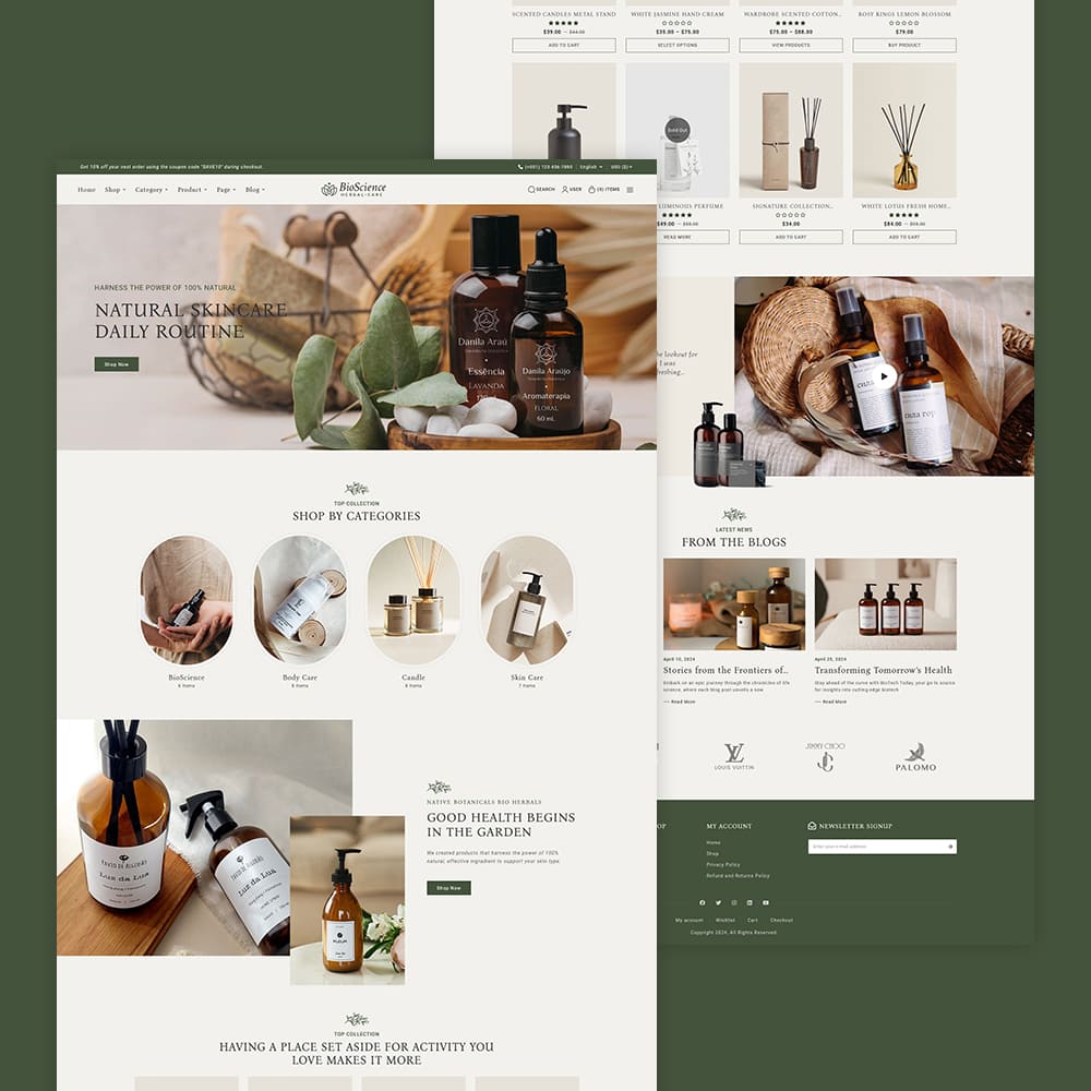 BioScience - Crafted WooCommerce Theme For Natural Beauty Care