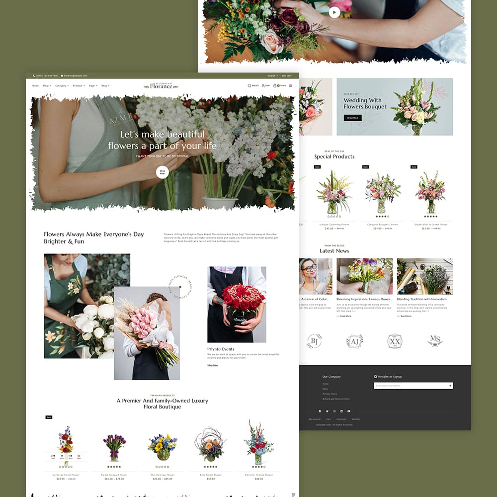 Florance - Crafted WooCommerce Theme For Flowering & Crafts Stores