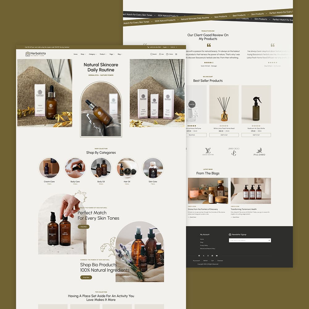 Herbalista - WooCommerce theme for Natural Beauty Care & Bio-Cosmetics