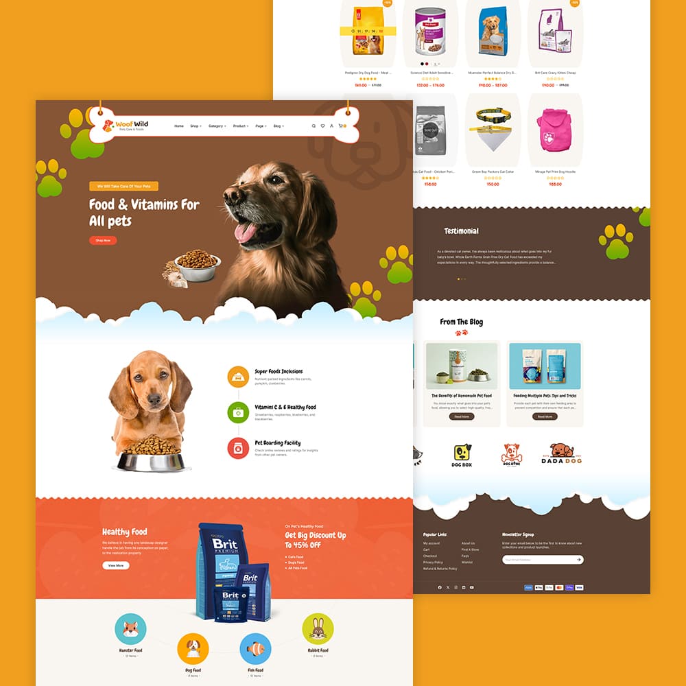 WoofWild - Pets & Care Store - WooCommerce Responsive Theme