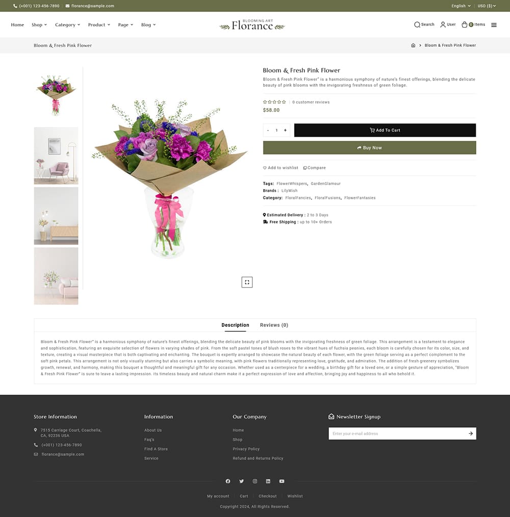 Florance - Crafted WooCommerce Theme For Flowering & Crafts Stores Florance - Crafted WooCommerce Theme For Flowering & Crafts Stores