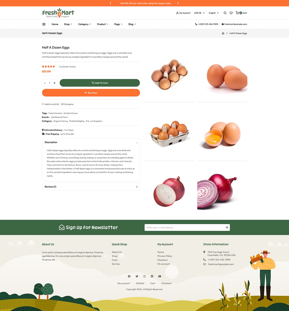 FreshMart - Best WooCommerce Theme For Farmers, Organics, Veggie, Grocery