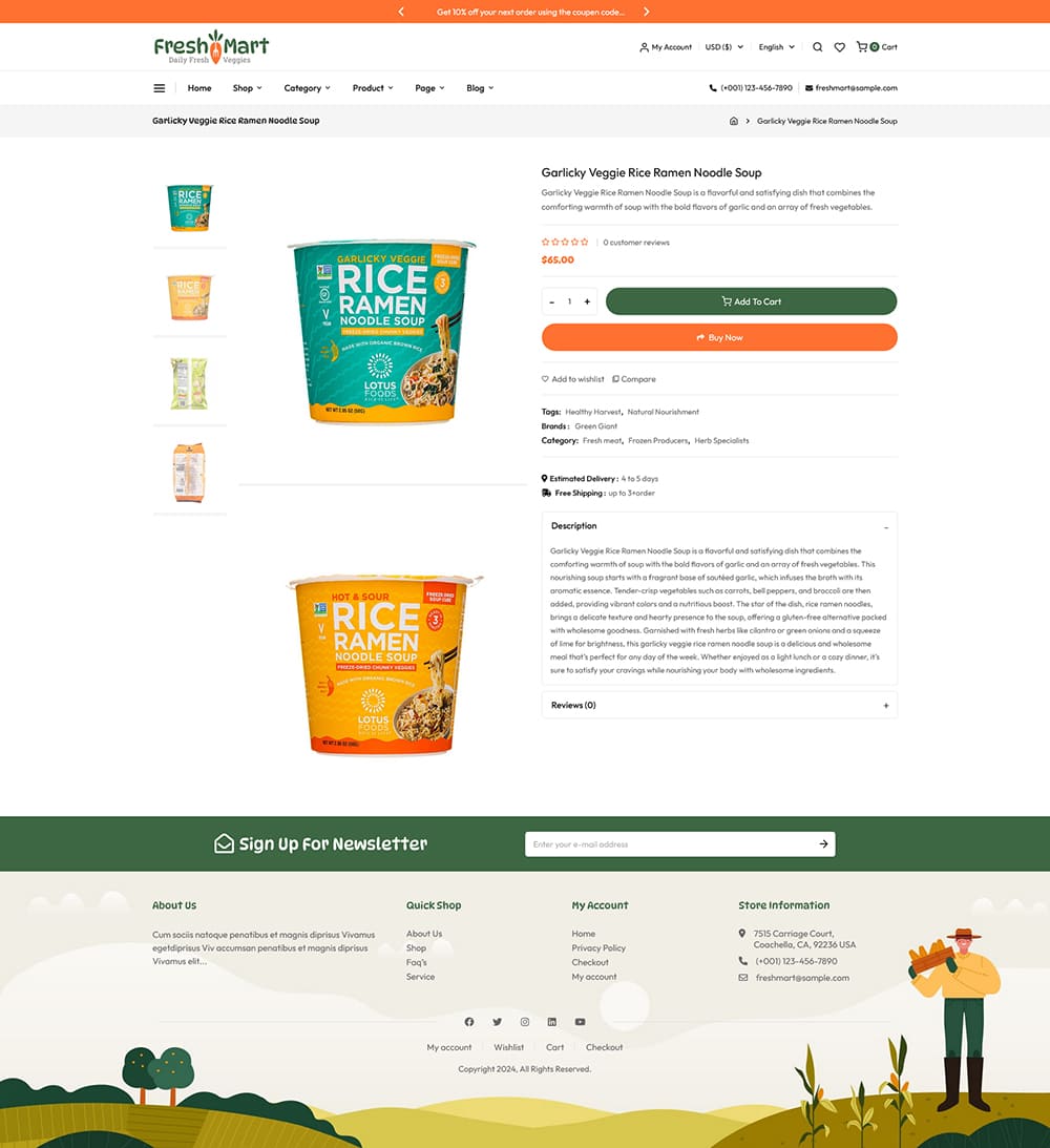 FreshMart - Best WooCommerce Theme For Farmers, Organics, Veggie, Grocery