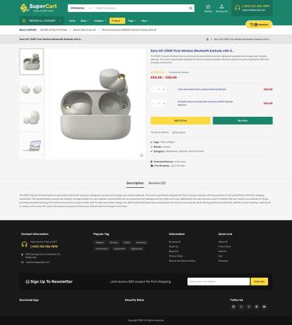 SuperCart - Best Electronics & Smart Gadgets WooCommerce Theme
