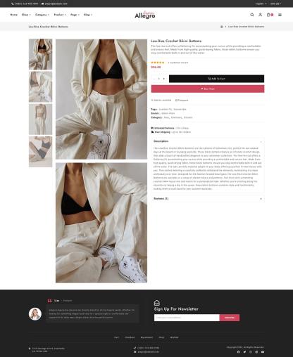 Allegro - Lingerie & Underwear - WooCommerce Theme