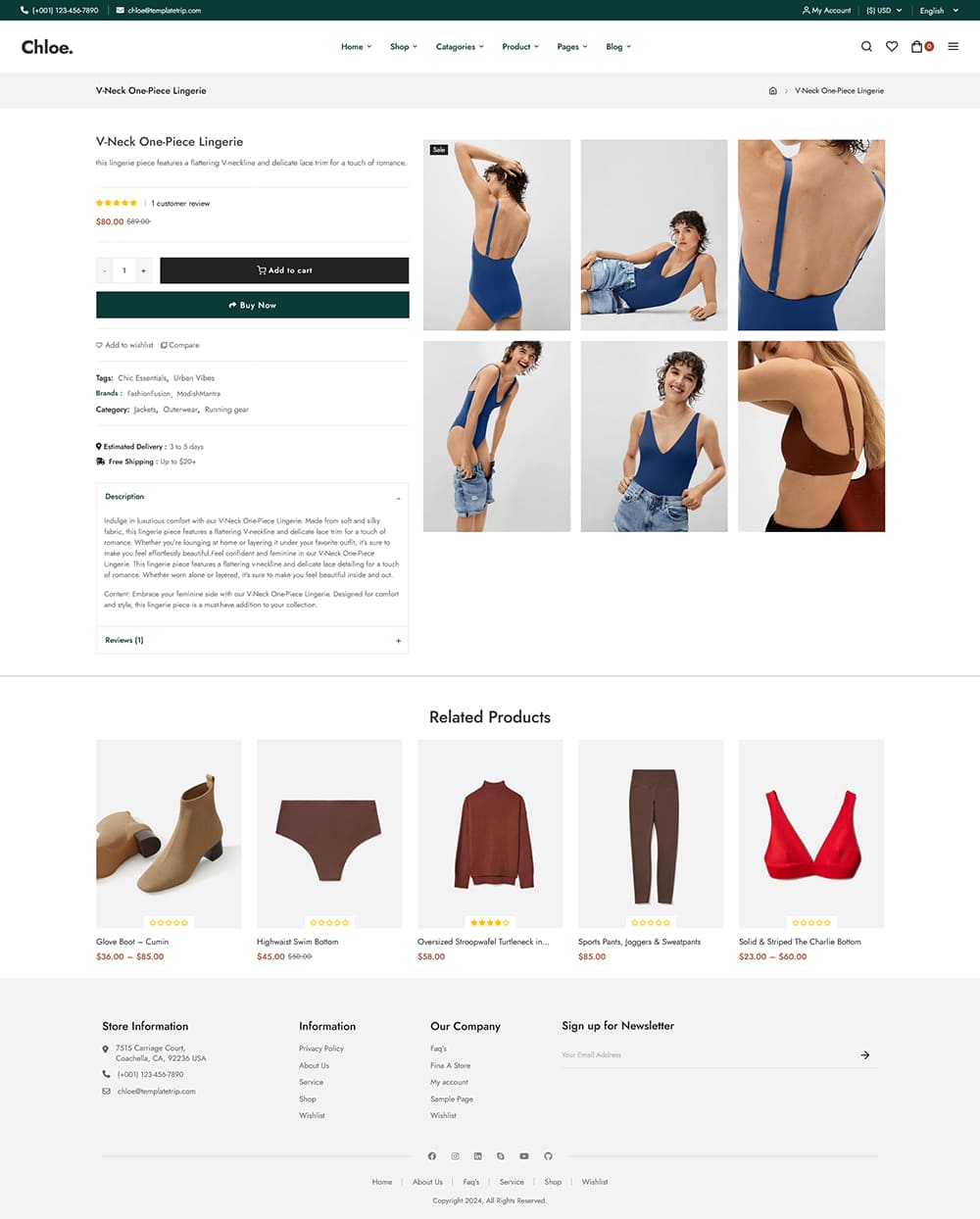 Chloe - Fast Fashion & Apparels - WooCommerce Theme Chloe - Fast Fashion & Apparels - WooCommerce Theme