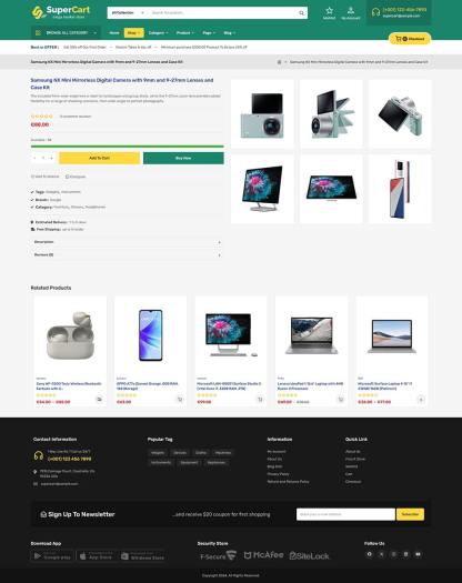 SuperCart - Best Electronics & Smart Gadgets WooCommerce Theme