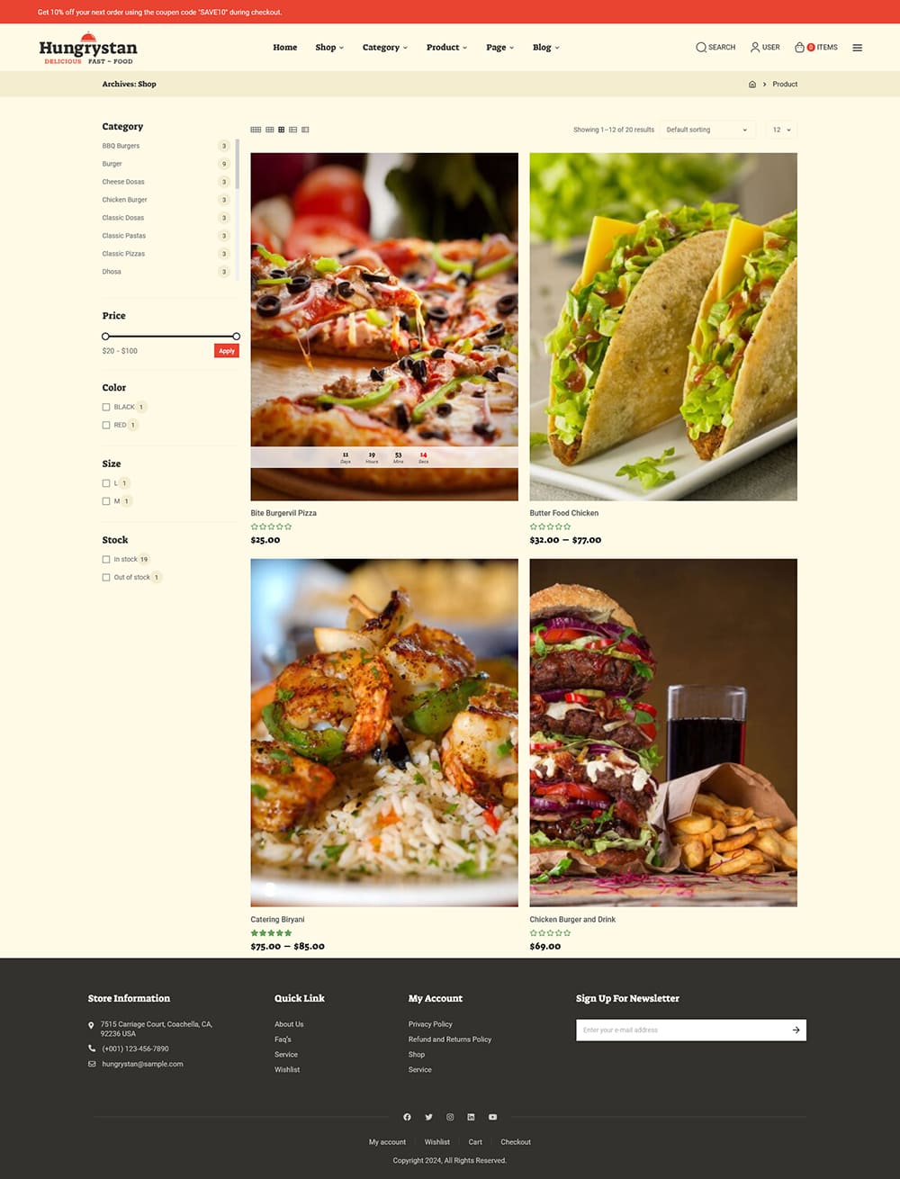 Hungrystan - WooCommerce Theme For HoReCa, Fast Food, Cafes & Restaurants