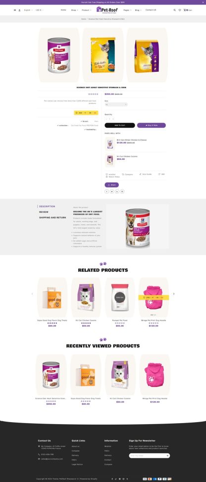 PetRoof - Animal & Pets Care - Shopify Responsive Theme