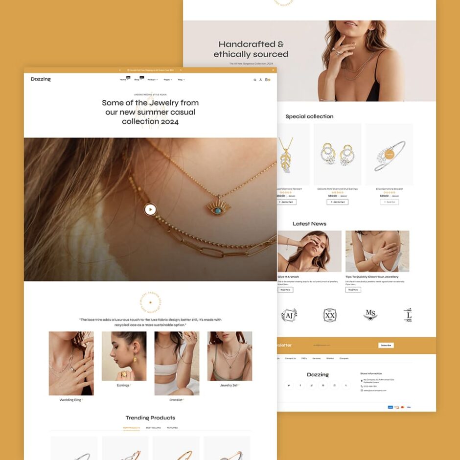 Dazzing - Jewelry Store - Shopify multipurpose Theme