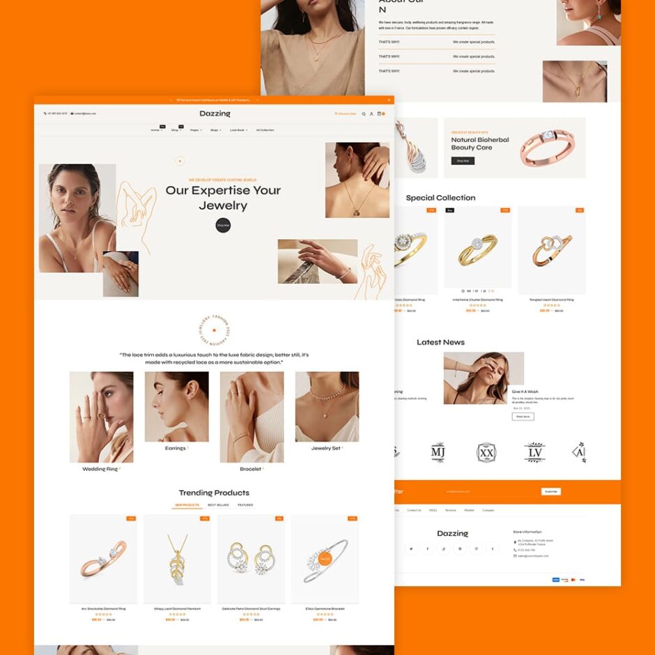 Dazzing - Jewelry Store - Shopify multipurpose Theme