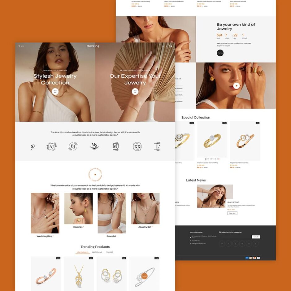 Dazzing - Jewelry Store - Shopify multipurpose Theme