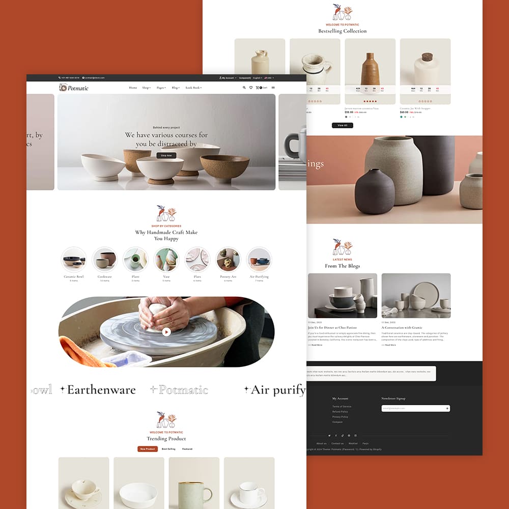 Potmatic - Ceramic, Pottery, Home Decor, Art & Crafts - Shopify Theme Potmatic - Ceramic, Pottery, Home Decor, Art & Crafts - Shopify Theme