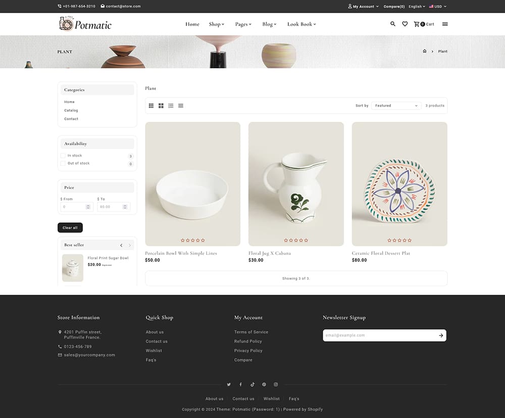 Potmatic - Ceramic, Pottery, Home Decor, Art & Crafts - Shopify Theme Potmatic - Ceramic, Pottery, Home Decor, Art & Crafts - Shopify Theme