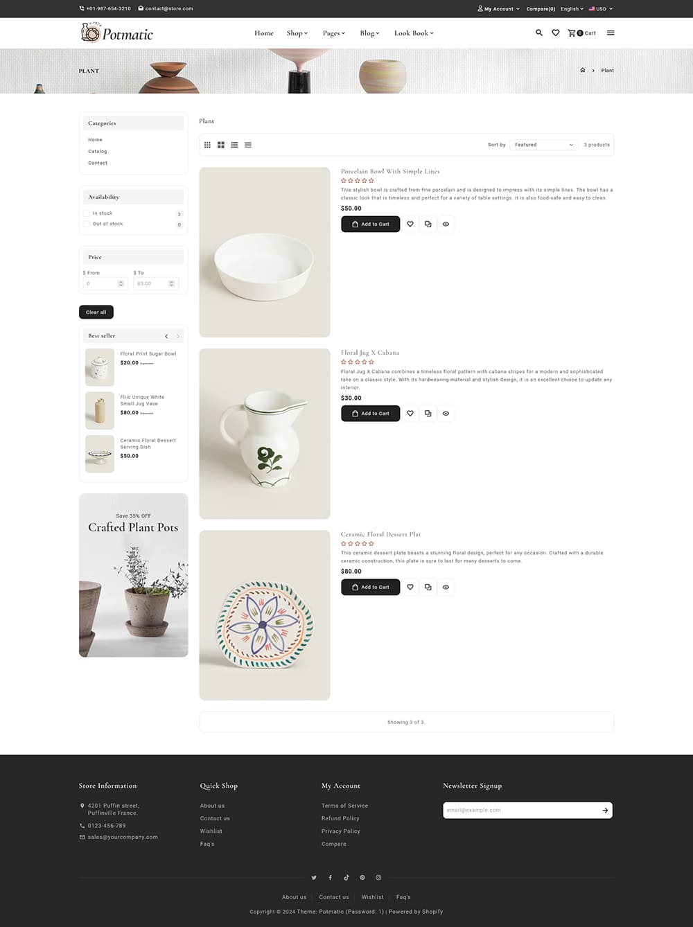 Potmatic - Ceramic, Pottery, Home Decor, Art & Crafts - Shopify Theme Potmatic - Ceramic, Pottery, Home Decor, Art & Crafts - Shopify Theme