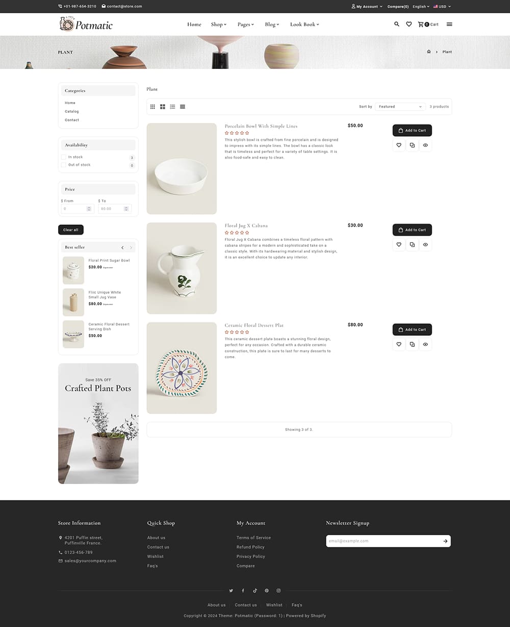 Potmatic - Ceramic, Pottery, Home Decor, Art & Crafts - Shopify Theme Potmatic - Ceramic, Pottery, Home Decor, Art & Crafts - Shopify Theme