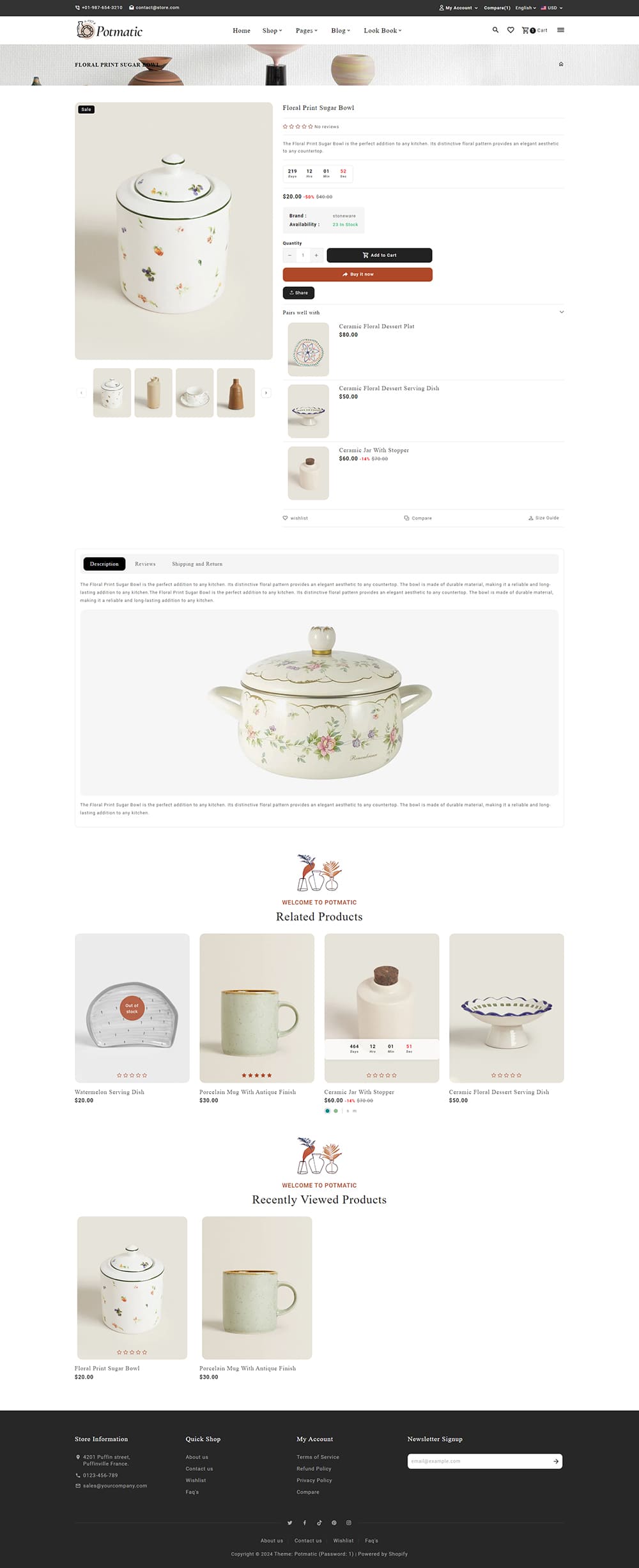 Potmatic - Ceramic, Pottery, Home Decor, Art & Crafts - Shopify Theme Potmatic - Ceramic, Pottery, Home Decor, Art & Crafts - Shopify Theme