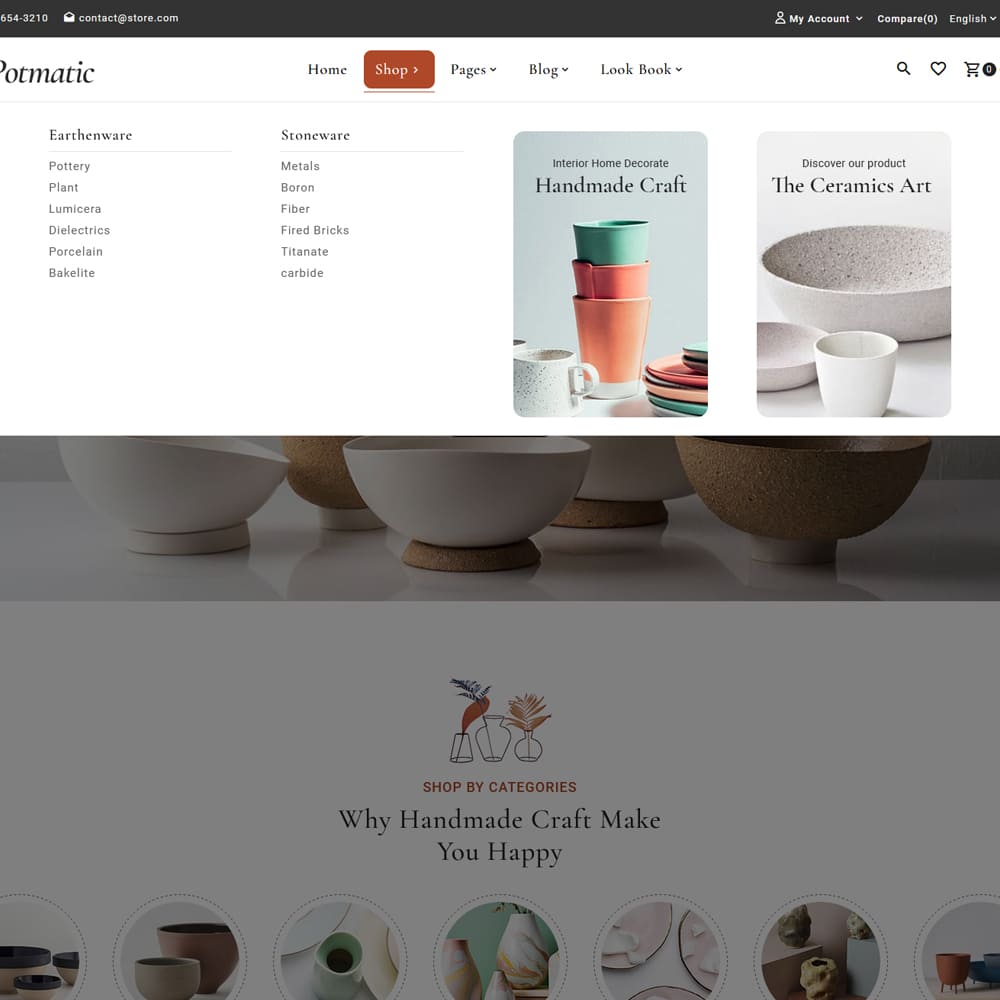 Potmatic - Ceramic, Pottery, Home Decor, Art & Crafts - Shopify Theme Potmatic - Ceramic, Pottery, Home Decor, Art & Crafts - Shopify Theme