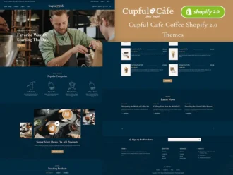 CupfulCafe - Coffee Cafe & Food Shop - Shopify Theme
