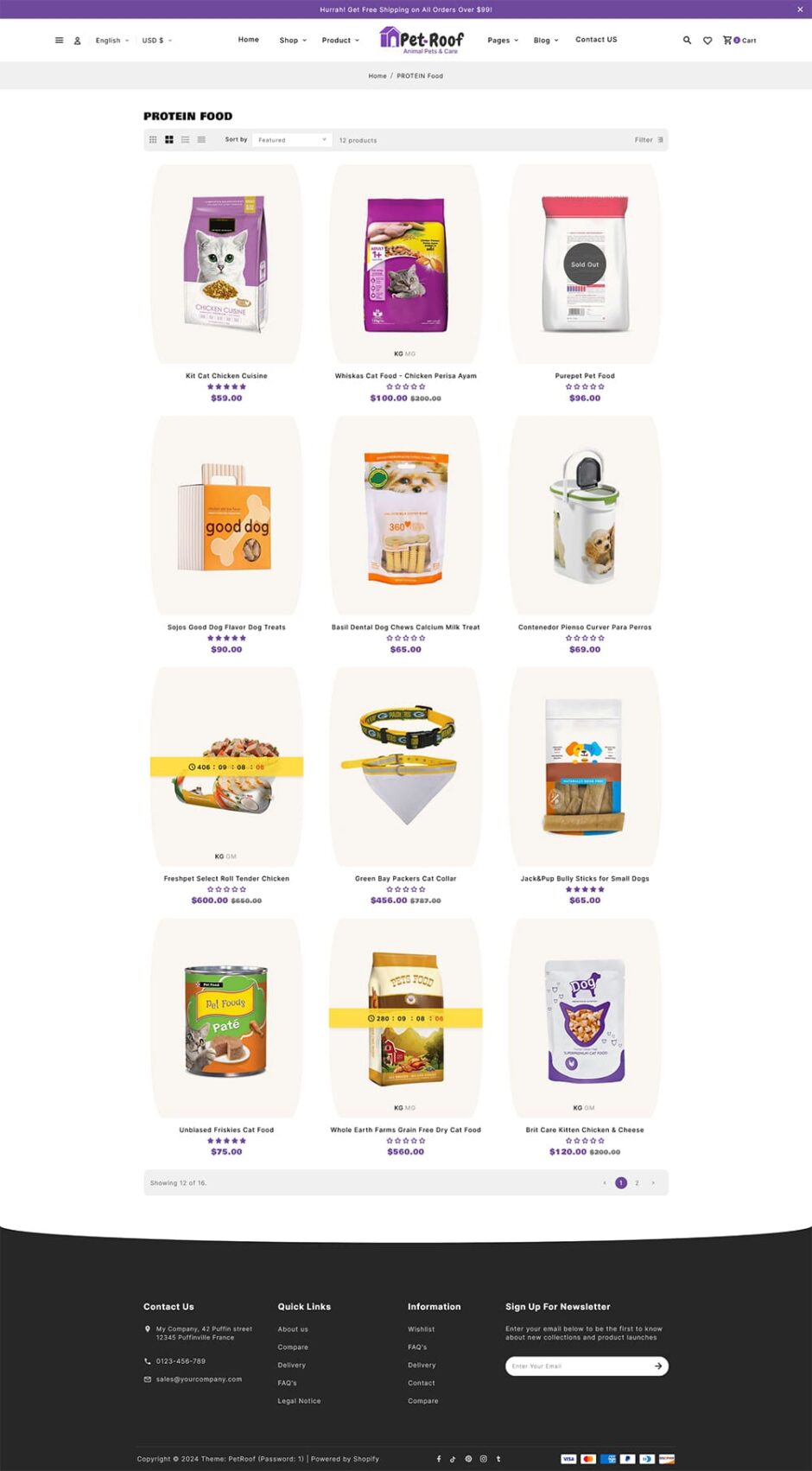 PetRoof - Animal & Pets Care - Shopify Responsive Theme