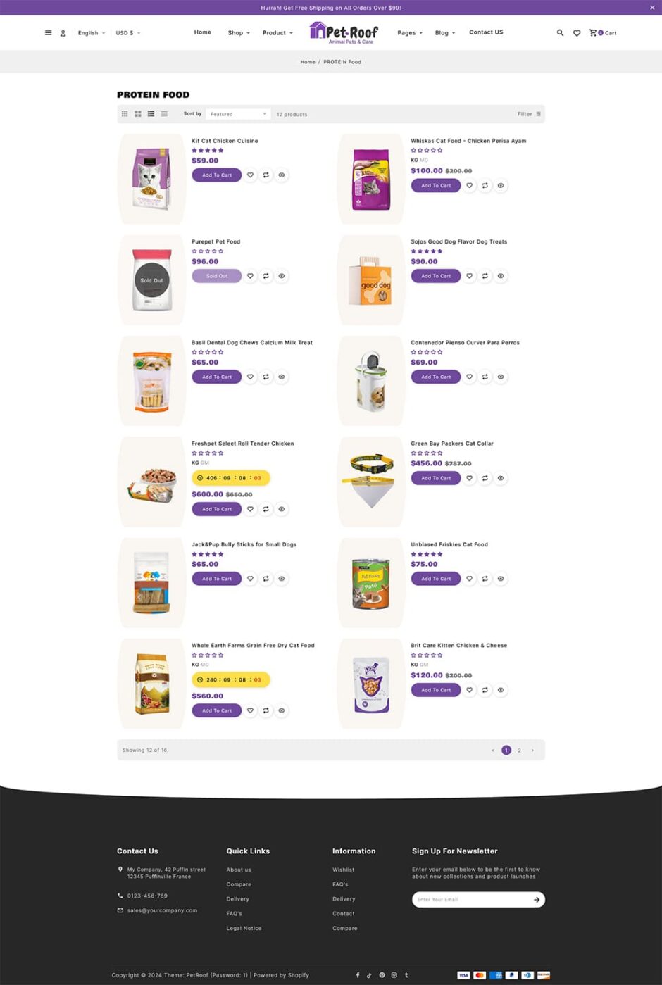 PetRoof - Animal & Pets Care - Shopify Responsive Theme