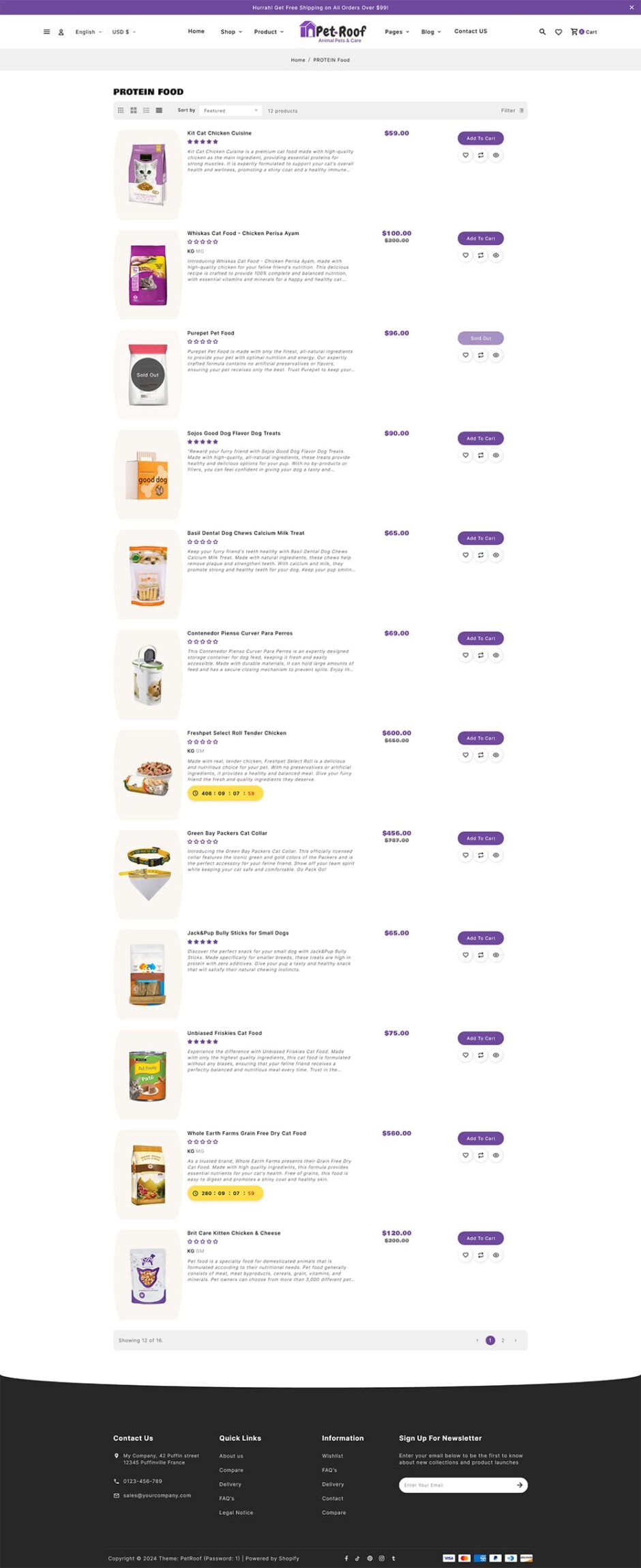 PetRoof - Animal & Pets Care - Shopify Responsive Theme