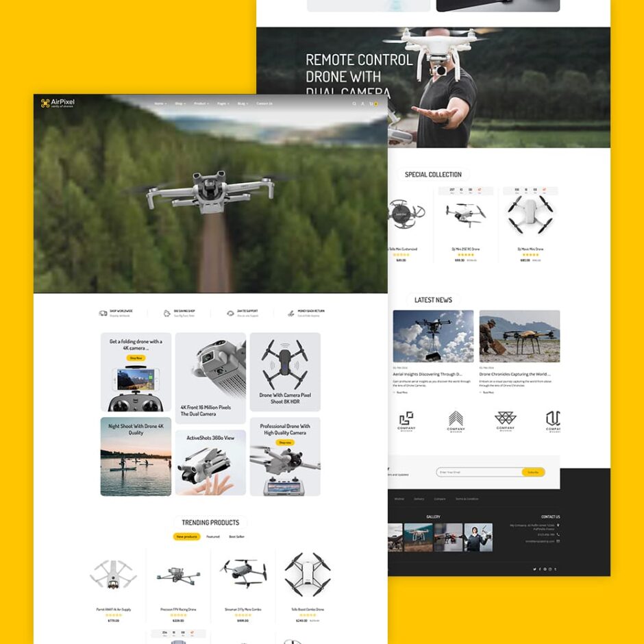 AirPixel - Drones, Speakers & Gadgets - Shopify Theme