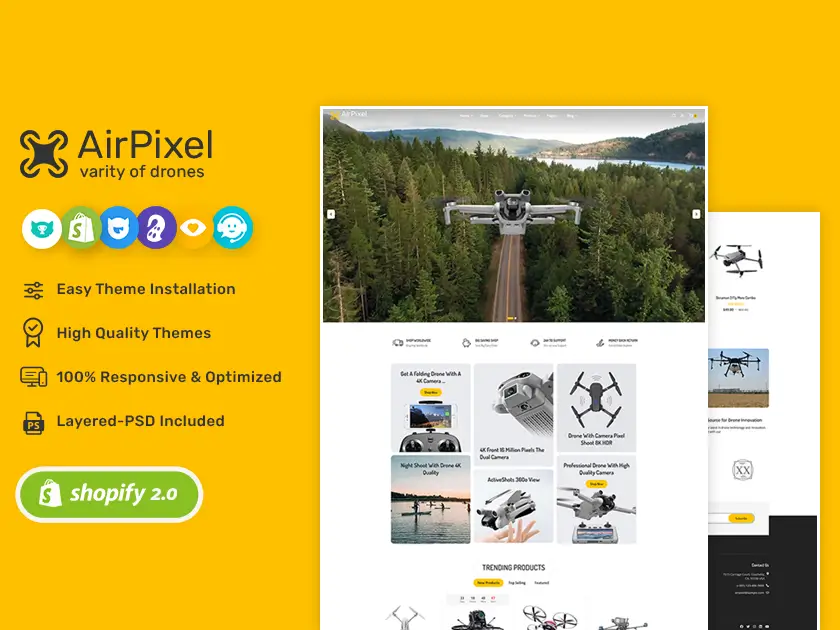 AirPixel - Drones, Speakers & Gadgets - Shopify Theme
