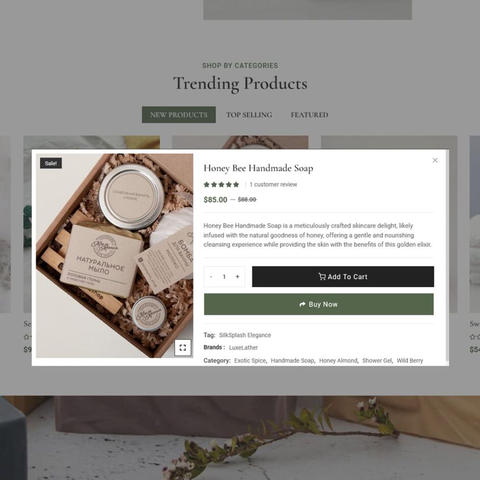 BlissSoap - WooCommerce Crafted Theme for Handmade Soap, Soy Candle, Artistic Makers