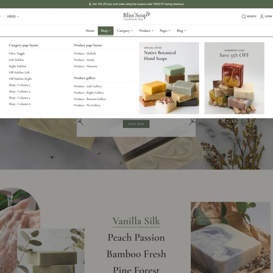 BlissSoap - WooCommerce Crafted Theme for Handmade Soap, Soy Candle, Artistic Makers