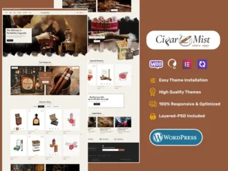 CigarMist - Vintage Cigar & Tobacco - WooCommerce Theme CigarMist - Vintage Cigar & Tobacco - WooCommerce Theme