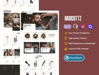 HairCuttz - Barber Shop & Hair Beauty Saloon - WooCommerce Theme