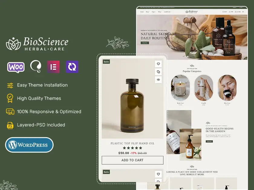 BioScience - Crafted WooCommerce Theme For Natural Beauty Care