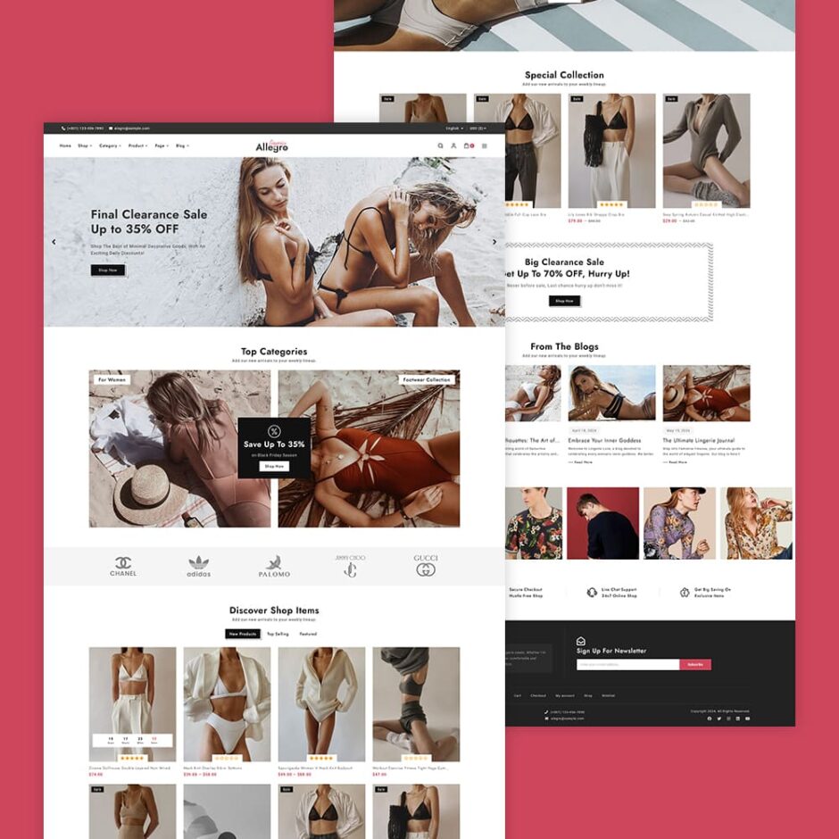 Allegro - Lingerie & Underwear - WooCommerce Theme