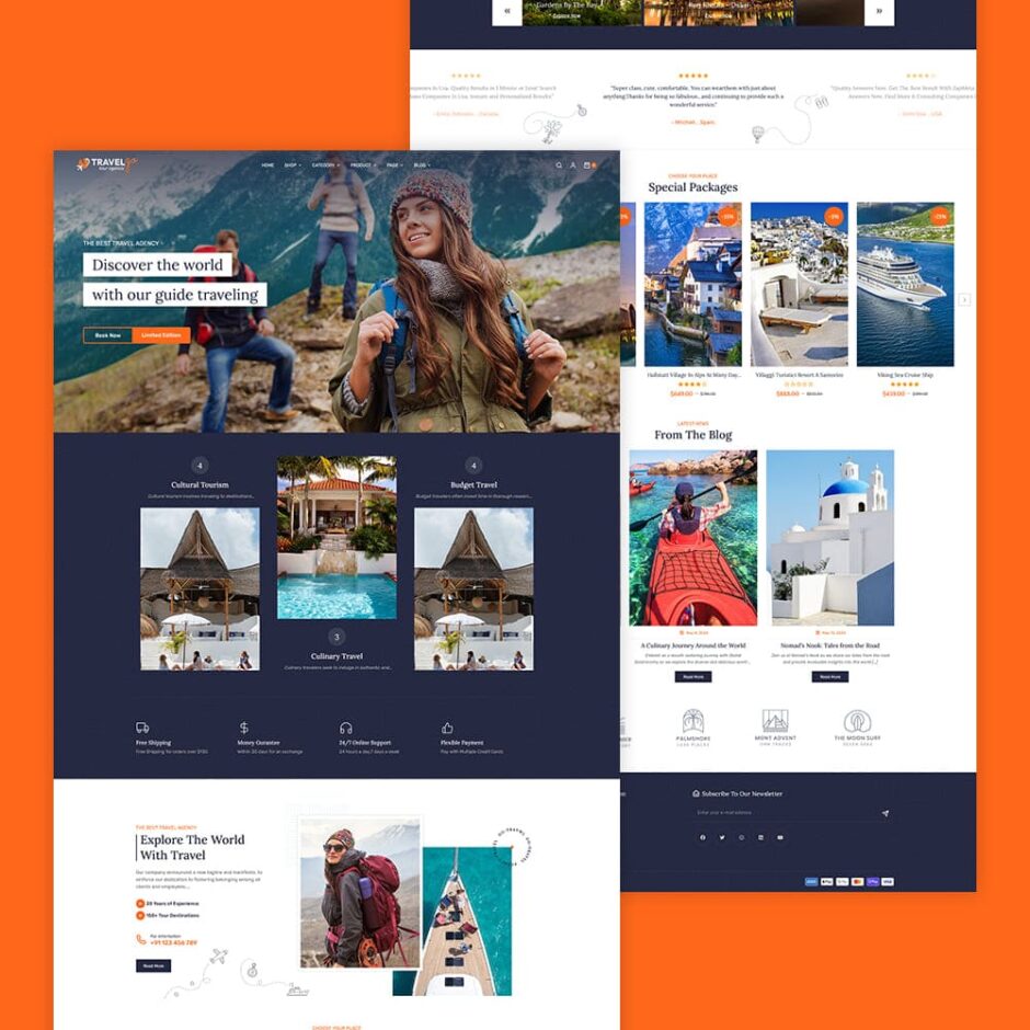 TravelGo - WordPress Theme for Tours & Travel Agency