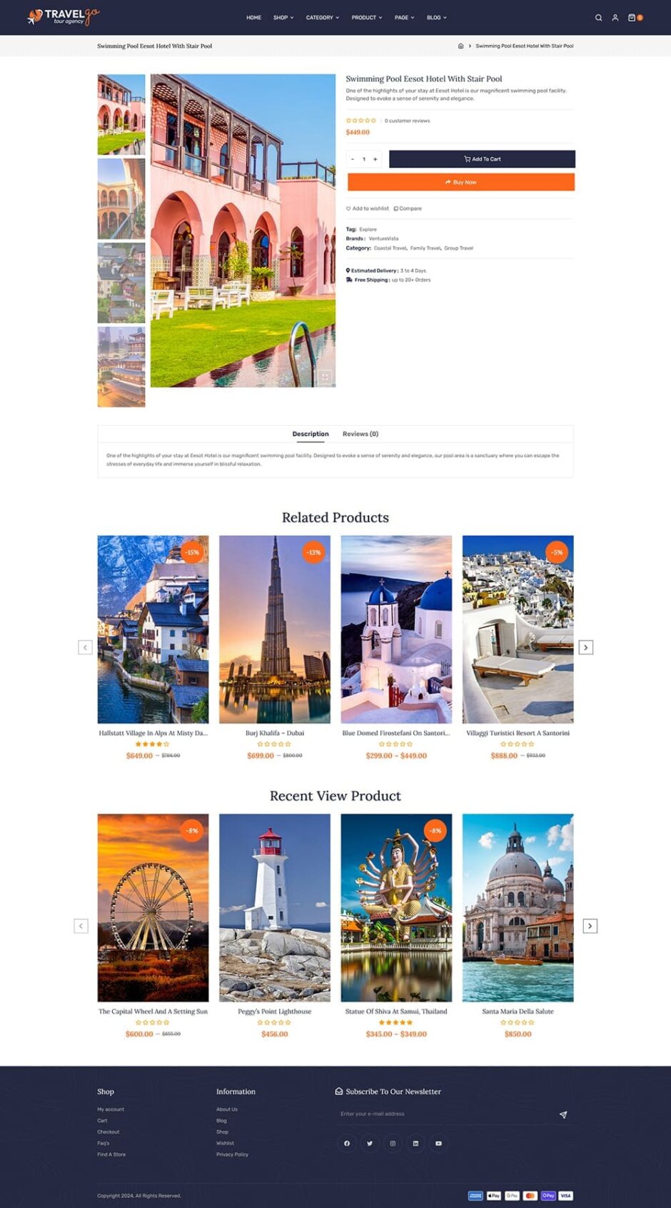 TravelGo - WordPress Theme for Tours & Travel Agency