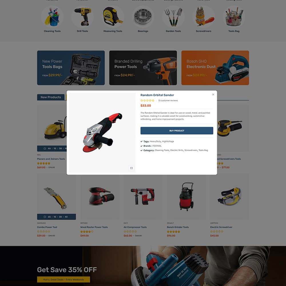ToolsDrive - WooCommerce Theme for Power Tools & Equipment Store ToolsDrive - WooCommerce Theme for Power Tools & Equipment Store