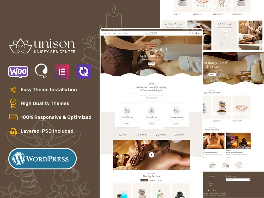 Unison – Spa-, Gesundheits- und Wellness-Theme für WooCommerce-Shops