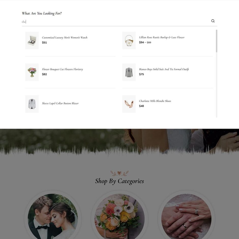 HappyLife – WooCommerce Minimal Theme for Wedding Stores