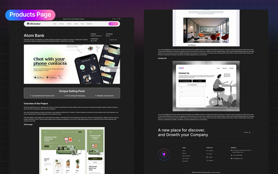 Ultimator Black - IT Company - Webflow Template
