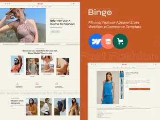 Bingo - Fashion & Apparel - Webflow eCommerce Template Bingo - Fashion & Apparel - Webflow eCommerce Template