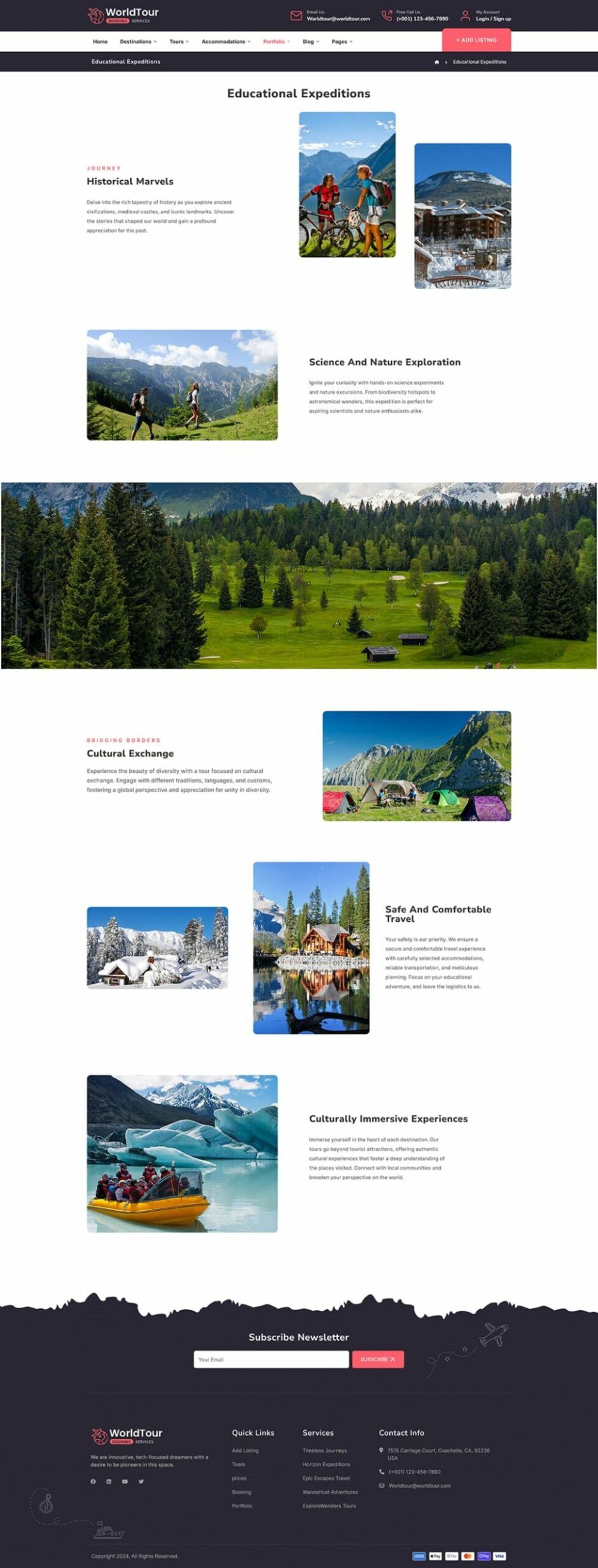 WorldTour - WordPress Theme for Tour & Travel Agencies