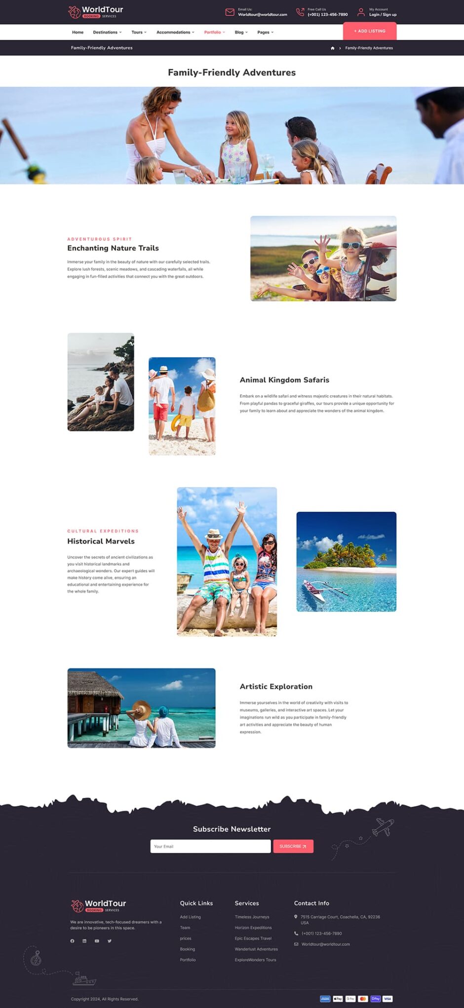 WorldTour - WordPress Theme for Tour & Travel Agencies