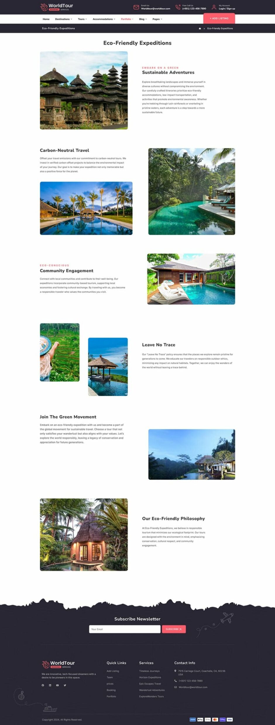 WorldTour - WordPress Theme for Tour & Travel Agencies