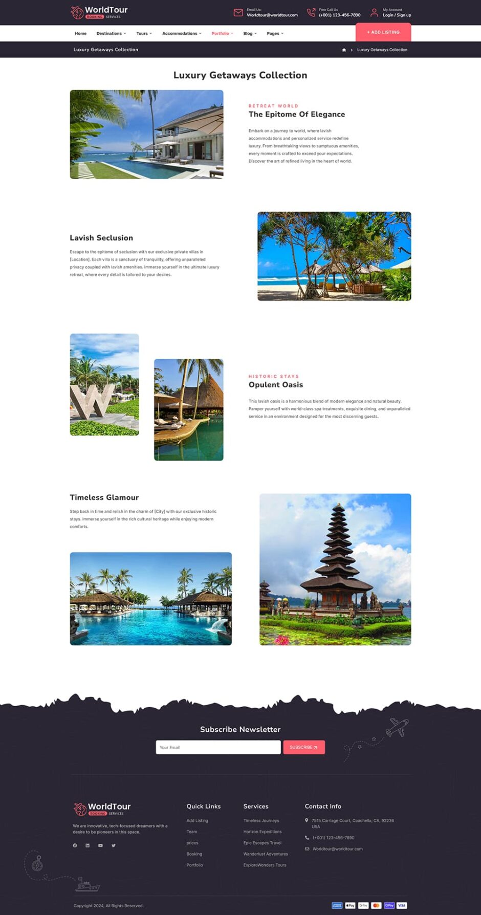 WorldTour - WordPress Theme for Tour & Travel Agencies