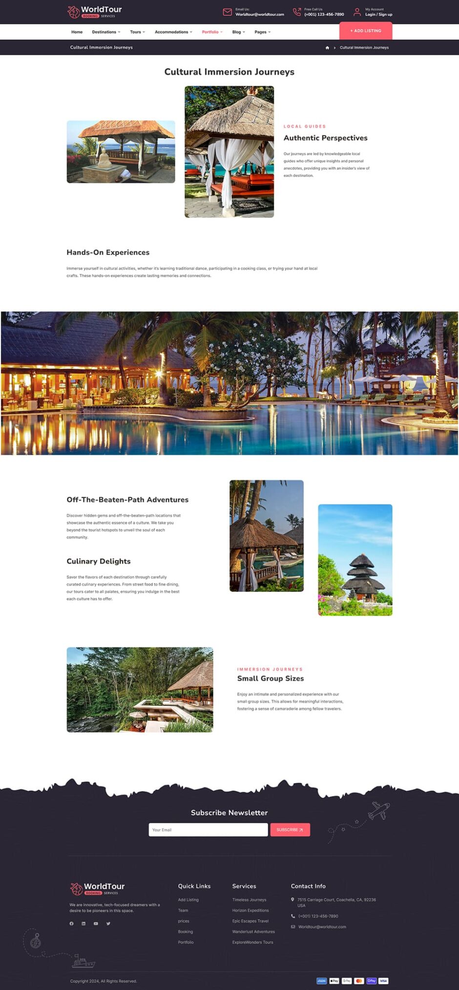 WorldTour - WordPress Theme for Tour & Travel Agencies