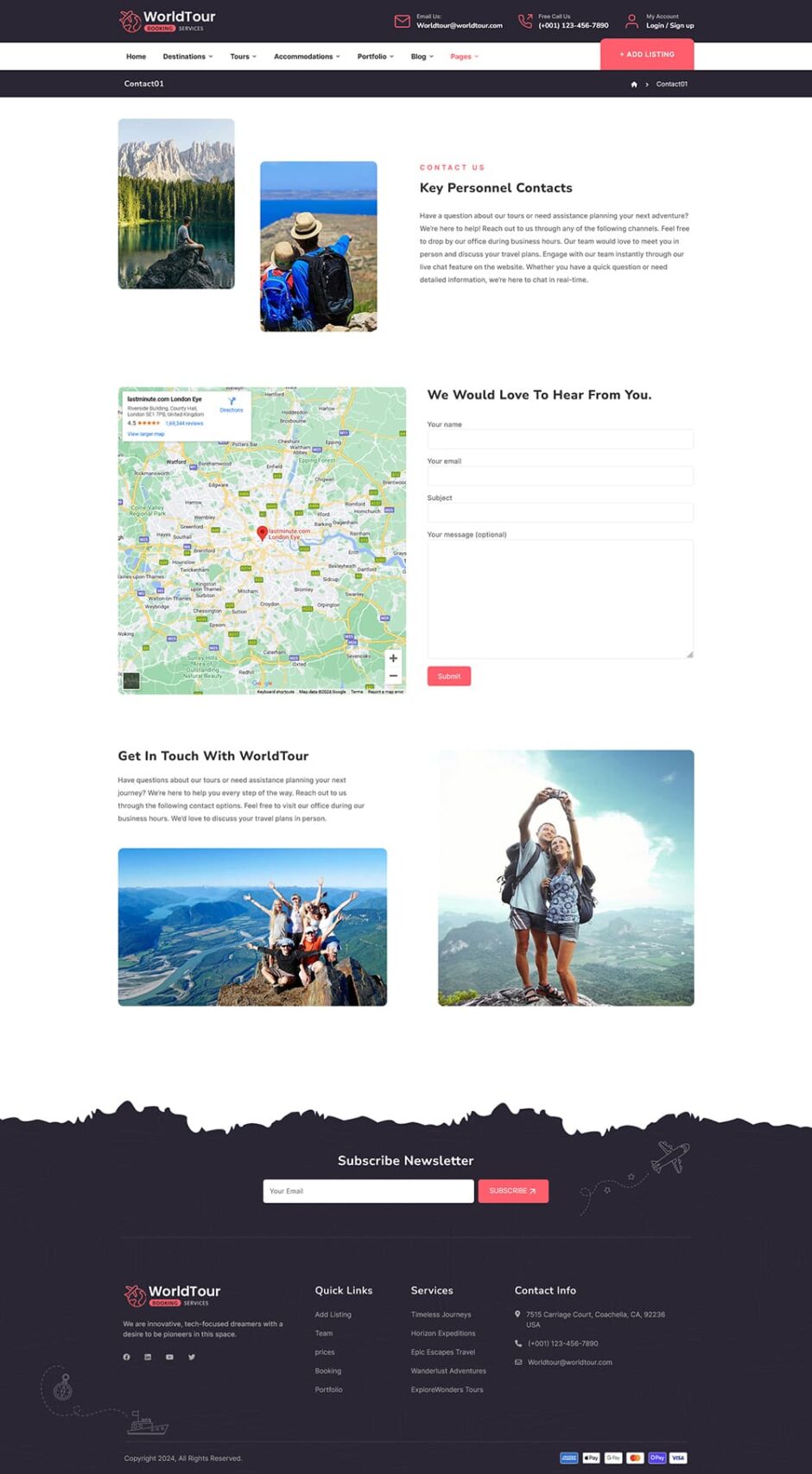 WorldTour - WordPress Theme for Tour & Travel Agencies
