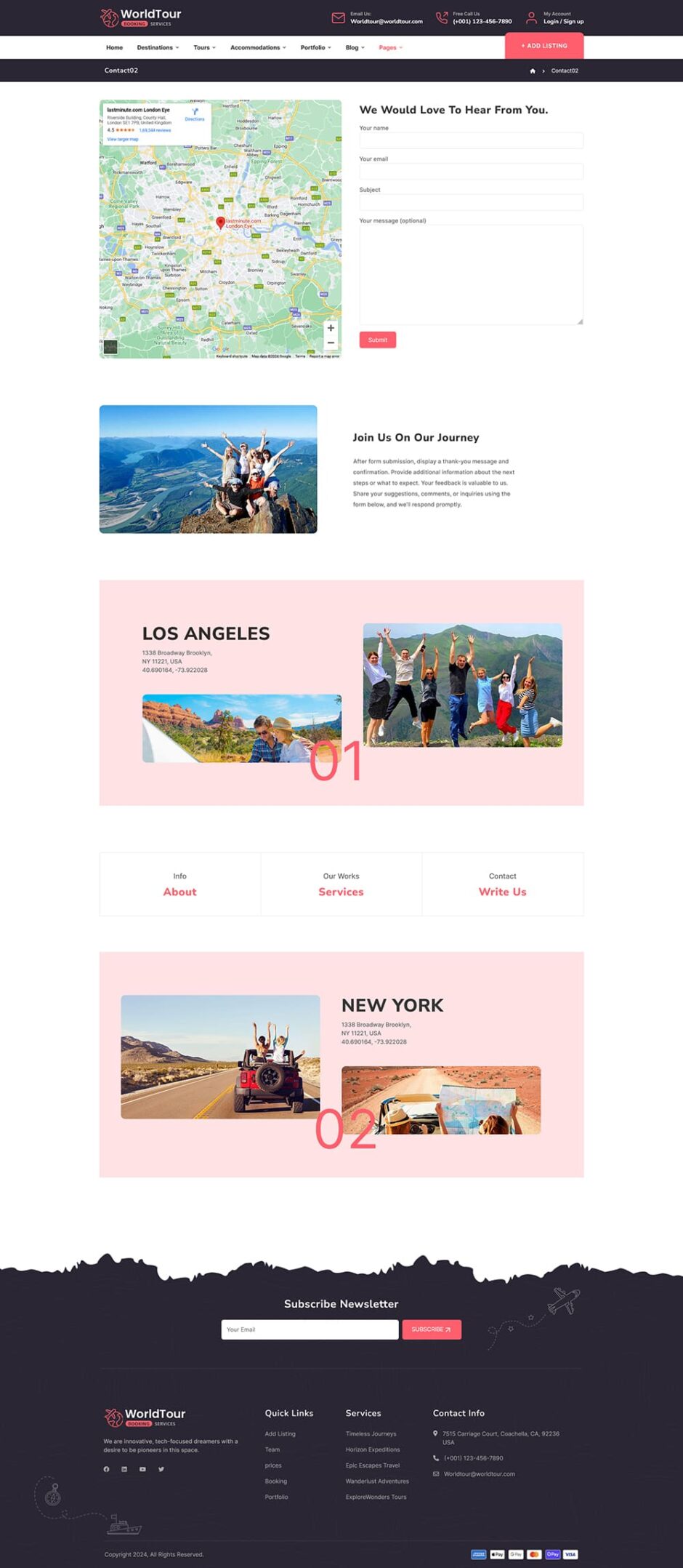WorldTour - WordPress Theme for Tour & Travel Agencies