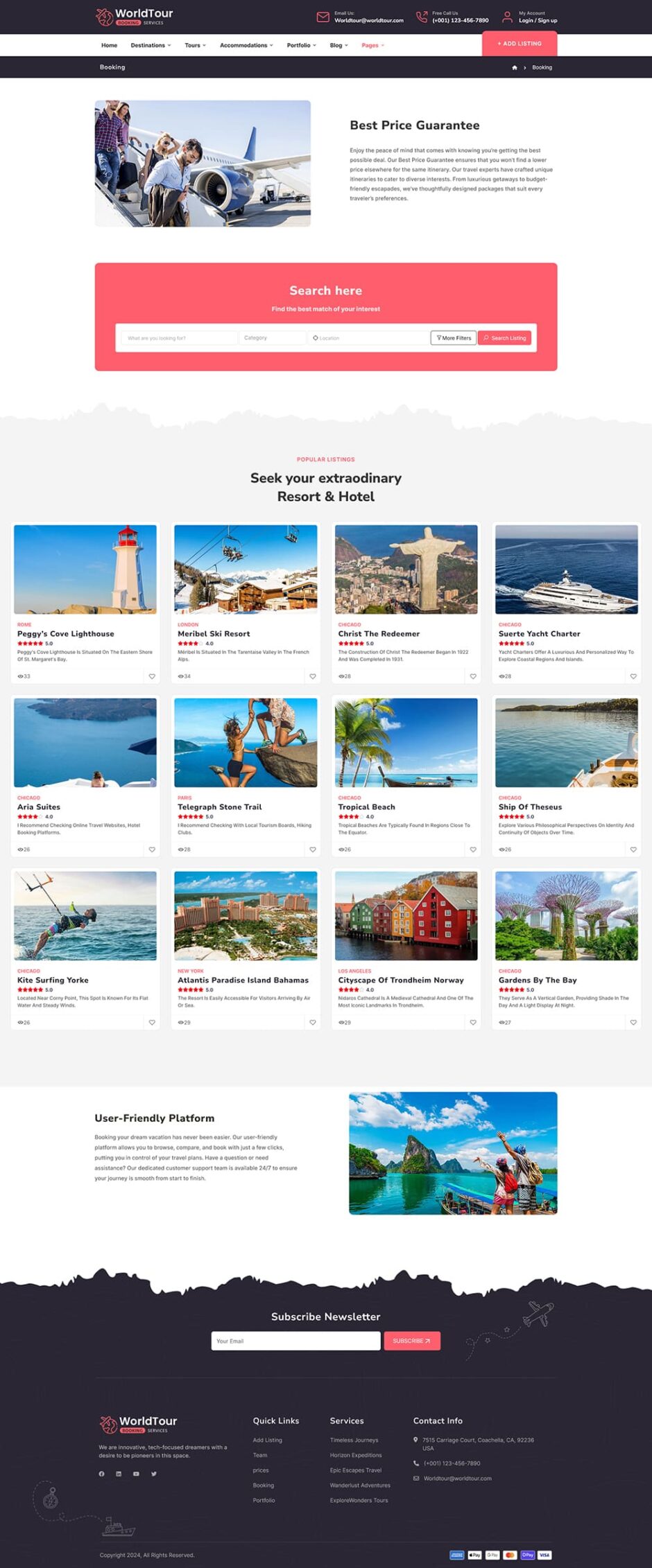WorldTour - WordPress Theme for Tour & Travel Agencies
